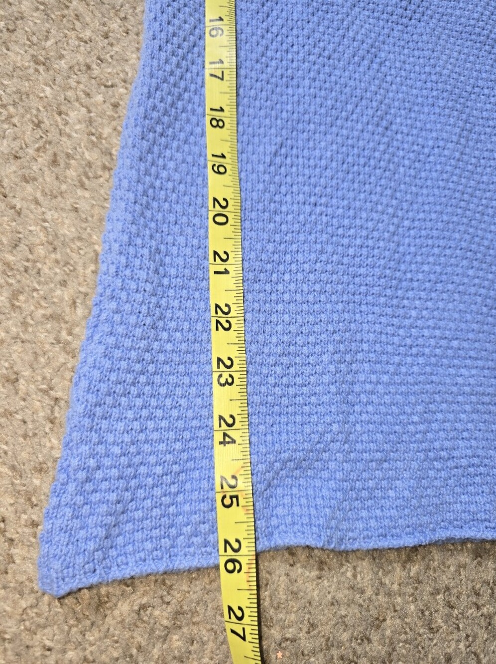 Free People Beach Blue Sweater Knit Wide-Leg Cropped Pants Size Large - Picture 5 of 9